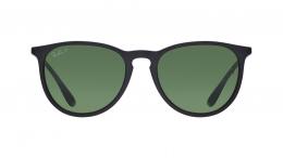 Ray-Ban ERIKA 0RB4171 601/2P polarisiert Kunststoff Panto Schwarz/Schwarz Sonnenbrille mit Sehstärke, verglasbar; Sunglasses; auch als Gleitsichtbrille