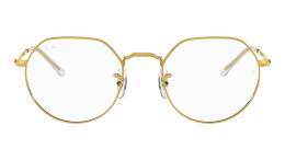 Ray-Ban JACK 0RX6465 3086 Metall Irregular Transparent/Goldfarben Brille online; Brillengestell; Brillenfassung; Glasses; auch als Gleitsichtbrille