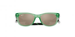 Ray-Ban JUNIOR NEW WAYFARER 0RJ9052S 71465A Kunststoff Panto Transparent/Grün Sonnenbrille mit Sehstärke, verglasbar; Sunglasses