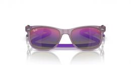 Ray-Ban JUNIOR NEW WAYFARER 0RJ9052S 7147B1 Kunststoff Panto Transparent/Lila Sonnenbrille mit Sehstärke, verglasbar; Sunglasses