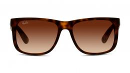 Ray-Ban JUSTIN 0RB4165 710/13 Kunststoff Rechteckig Havana/Havana Sonnenbrille mit Sehstärke, verglasbar; Sunglasses; auch als Gleitsichtbrille