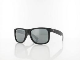 Ray Ban Justin RB4165 622/6G 54 rubber black / grey mirror silver