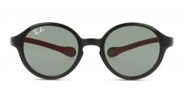 Ray-Ban KIDS 0RJ9075S 710071 Kunststoff Panto Schwarz/Rot Sonnenbrille mit Sehstärke, verglasbar; Sunglasses; auch als Gleitsichtbrille
