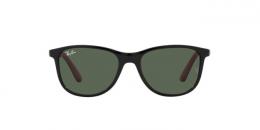 Ray-Ban KIDS 0RJ9077S 713171 Kunststoff Panto Schwarz/Rot Sonnenbrille mit Sehstärke, verglasbar; Sunglasses