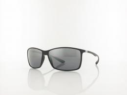 Ray Ban lite force RB4179 601S82 62 matte black / grey mirror gradient silver polarized