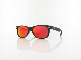 Ray Ban New Wayfarer KIDS RJ9052S 70286Q 47 rubber black / brown - mirror orange