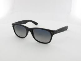 Ray Ban New Wayfarer RB2132 601S78 55 matte black / polar blue gradient grey