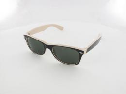 Ray Ban New Wayfarer RB2132 875 52 top black on beige / crystal green