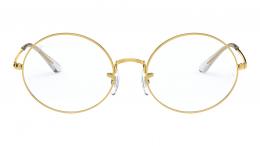 Ray-Ban OVAL 0RX1970V 3086 Metall Rund Goldfarben/Goldfarben Brille online; Brillengestell; Brillenfassung; Glasses; auch als Gleitsichtbrille