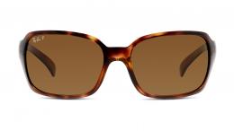 Ray-Ban RB4068 0 642/57 polarisiert Kunststoff Rechteckig Havana/Havana Sonnenbrille, Sunglasses; auch als Gleitsichtbrille