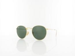 Ray Ban Round Metal RB3447 001 50 gold / green