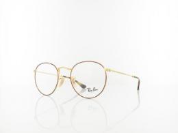 Ray Ban Round Metal RX3447V 2945 50 gold on top havana