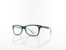 Ray Ban RX5228 8121 50 black on trasparent green