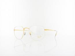 Ray Ban RX6448 3104 51 white on legend gold