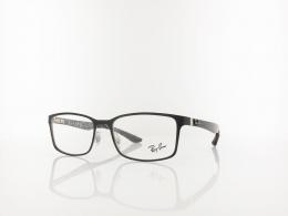 Ray Ban RX8424 2997 55 mattschwarz silber