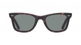 Ray-Ban Wayfarer 0RB2140 902 Kunststoff Panto Havana/Havana Sonnenbrille mit Sehstärke, verglasbar; Sunglasses; auch als Gleitsichtbrille