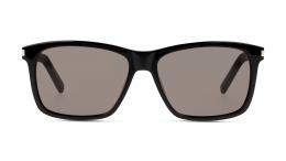 Saint Laurent SL 339 001 Kunststoff Rechteckig Schwarz/Schwarz Sonnenbrille, Sunglasses