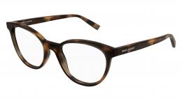 Saint Laurent SL 589 002 Kunststoff Panto Havana/Havana Brille online; Brillengestell; Brillenfassung; Glasses; auch als Gleitsichtbrille