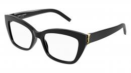 Saint Laurent SL M117 001 Kunststoff Schmetterling / Cat-Eye Schwarz/Schwarz Brille online; Brillengestell; Brillenfassung; Glasses; auch als Gleitsichtbrille