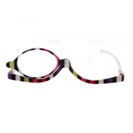 Schminkbrille fancy stripes - clear