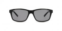 Seen Kunststoff Rechteckig Schwarz/Schwarz Sonnenbrille mit Sehstärke, verglasbar; Sunglasses; auch als Gleitsichtbrille
