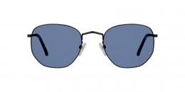 Seen Metall Panto Schwarz/Schwarz Sonnenbrille mit Sehstärke, verglasbar; Sunglasses