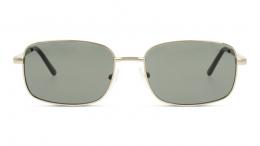 Seen Metall Rechteckig Goldfarben/Goldfarben Sonnenbrille mit Sehstärke, verglasbar; Sunglasses; auch als Gleitsichtbrille