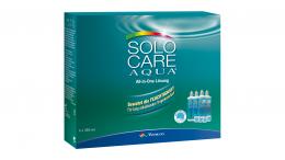 Solocare Aqua®, 4x 360ml All-in-One Pflege Vorteilspack 1440 ml Kontaktlinsen-Pflegemittel; -Flüssigkeit; -Lösung; -Reinigungsmittel; Kontaktlinsen