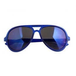 Sonnenbrille im Retro Stil blau verspiegelt