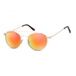 Sonnenbrille mit regenbogenbunt verspiegelten Glsern