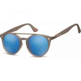 Sonnenbrille rauchgrau mit blau verspiegelten Glsern