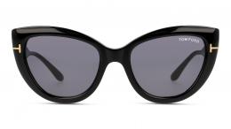 Tom Ford FT0762 01A Kunststoff Schmetterling / Cat-Eye Schwarz/Schwarz Sonnenbrille, Sunglasses; Black Friday