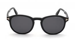 Tom Ford FT0834 01A Kunststoff Rund Schwarz/Schwarz Sonnenbrille mit Sehstärke, verglasbar; Sunglasses; auch als Gleitsichtbrille