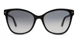 Tom Ford FT0844 01B Kunststoff Schmetterling / Cat-Eye Schwarz/Schwarz Sonnenbrille mit Sehstärke, verglasbar; Sunglasses; auch als Gleitsichtbrille