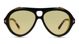 Tom Ford FT0882 01E Kunststoff Pilot Schwarz/Braun Sonnenbrille, Sunglasses