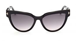 Tom Ford FT0941 01B Kunststoff Schmetterling / Cat-Eye Schwarz/Schwarz Sonnenbrille mit Sehstärke, verglasbar; Sunglasses; auch als Gleitsichtbrille