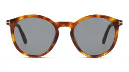 Tom Ford FT1021 53A Kunststoff Panto Havana/Havana Sonnenbrille mit Sehstärke, verglasbar; Sunglasses; auch als Gleitsichtbrille