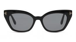 Tom Ford FT1031 01A Kunststoff Schmetterling / Cat-Eye Schwarz/Schwarz Sonnenbrille mit Sehstärke, verglasbar; Sunglasses; auch als Gleitsichtbrille