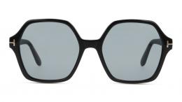 Tom Ford FT1032 01A Kunststoff Hexagonal Schwarz/Schwarz Sonnenbrille mit Sehstärke, verglasbar; Sunglasses; auch als Gleitsichtbrille