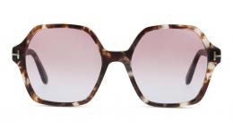 Tom Ford FT1032 55Z Kunststoff Hexagonal Havana/Weiss Sonnenbrille mit Sehstärke, verglasbar; Sunglasses; auch als Gleitsichtbrille