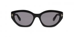 Tom Ford FT1086 01A Kunststoff Schmetterling / Cat-Eye Schwarz/Schwarz Sonnenbrille mit Sehstärke, verglasbar; Sunglasses; auch als Gleitsichtbrille