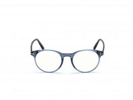 Tom Ford FT5695-B 090 Kunststoff Rund Transparent/Blau Brille online; Brillengestell; Brillenfassung; Glasses; auch als Gleitsichtbrille