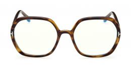 Tom Ford FT5814-B 052 Kunststoff Irregular Havana/Havana Brille online; Brillengestell; Brillenfassung; Glasses; auch als Gleitsichtbrille