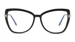 Tom Ford FT5882-B 005 Kunststoff Schmetterling / Cat-Eye Schwarz/Schwarz Brille online; Brillengestell; Brillenfassung; Glasses; auch als Gleitsichtbrille