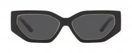 Tory Burch 0TY9070U 179187 Kunststoff Irregular Schwarz/Schwarz Sonnenbrille, Sunglasses