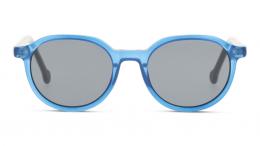 UNOFFICIAL Kunststoff Panto Blau/Blau Sonnenbrille mit Sehstärke, verglasbar; Sunglasses; Black Friday