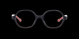 UNOFFICIAL Kunststoff Panto Blau/Rot Brille online; Brillengestell; Brillenfassung; Glasses