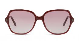 UNOFFICIAL Kunststoff Panto Dunkelrot/Dunkelrot Sonnenbrille mit Sehstärke, verglasbar; Sunglasses; auch als Gleitsichtbrille; Black Friday