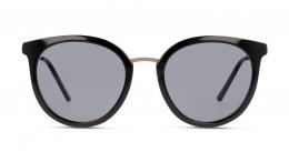 UNOFFICIAL Kunststoff Panto Schwarz/Goldfarben Sonnenbrille mit Sehstärke, verglasbar; Sunglasses; auch als Gleitsichtbrille