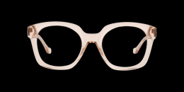 UNOFFICIAL Kunststoff Panto Transparent/Rosa Brille online; Brillengestell; Brillenfassung; Glasses; auch als Gleitsichtbrille